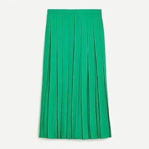 🆕 J. Crew Wide Pleat Midi Skirt NWT